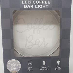 Coffee Bar Table Top Shop Neon Signs LED Light Wall Decor Cafe Restaurant OPEN